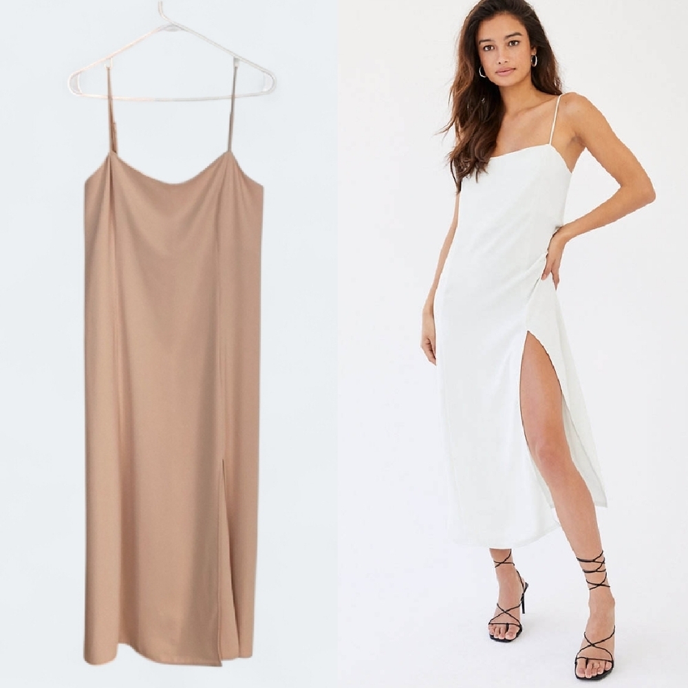 Artizia Babaton Light Pink Minimalist Slip Dress Size Large